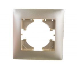 Рамка GUSI ELECTRIC Bravo 1-местная, цвет шампань С1010-027 