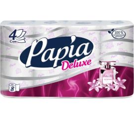 Туалетная бумага PAPIA DELUXE Арома Дольче Вита 4 слоя, 8 рулонов 1015031423 