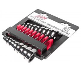 Набор комбинированных трещоточных коротких ключей 8-17мм 9шт JTC-5051 