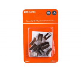 Разъем RJ-45 TDM FTP для кабеля категории 6, 8P8C, в блистере 10 штук SQ0561-0007 