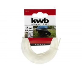 Леска для триммера kwb 2.4 мм, 15 м, нейлон, профиль звезда 654124 