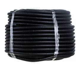 Легкая гофротруба УРАЛ ПАК ПНД 16 мм с протяжкой ""Строительная"" черная, м ГФ-1102016-100 