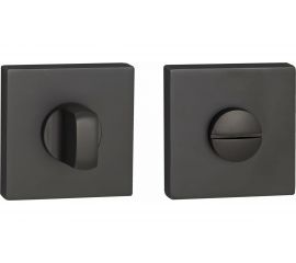 Квадратная завертка к ручкам RENZ матовый черный никель INBK 03 MBN 