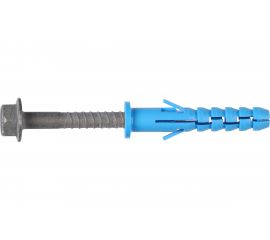 Фасадный дюбель ЕВРОПАРТНЕР ДФ Б 10x60 мм, шуруп ШГ, покрытие ТДЦ 4шт A1 0126 2 