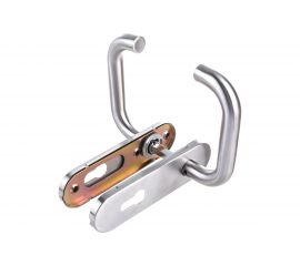 Дверная ручка Fuaro DH-0433 SS с пружиной, нержавейка 201, квадрат 9x140 мм 42599 