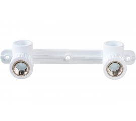 Угольник RTP PN25 комбинированный, с креплением, двойной под смеситель, внутренняя резьба, D25х1/2 мм 10702 