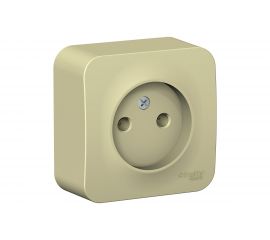 1-местная розетка Schneider Electric открытой проводки Blanca 16А IP20 250В без заземления бежевая BLNRA000117 