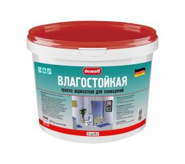 Влагостойкая краска Пуфас белая Decoself морозостойкая, 10л, 15,7кг КВ тов-148771 