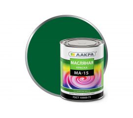 Краска Лакра МА-15 зеленая, 0.9 кг Лк-00004624 