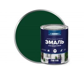 Эмаль PROREMONTT ПФ-115 зеленая, 0.9 кг Лк-00004464 