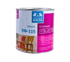 Эмаль ЛЕНИНГРАДСКИЕ КРАСКИ Оптимум ПФ-115 (черная; 2.7 кг) 46918 