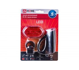 Велосипедный фонарь IN HOME BL 02 5LED с задним фонарем 3AA 2 режима с кронштейном ЧЕРНЫЙ 4690612035215 
