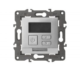 Терморегулятор ЭРА 14-4111-03 универс. 230В-Imax16А, IP20, Elegance, алюминий Б0034377 