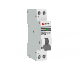 Дифференциальный автомат EKF 1п 16А 30мА АВДТ-63М С DA63M-16-30 