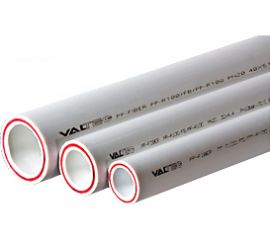 Труба PP-FIBER армированная стекловолокном, PN 20, 40мм, белый Valtec VTp.700.FB20.40 