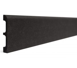 Плинтус напольный ударопрочный влагостойкийDecor-Dizayn цвет графит 80x13x2400 мм 706-94 