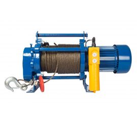 Электрическая лебедка TOR ЛЭК-300 E21 (KCD) 300 кг, 220 В со стальным канатом 70 м 1002129 