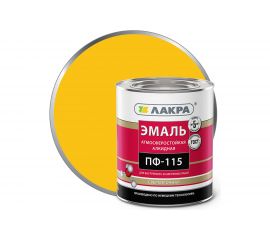 Эмаль Лакра ПФ-115 жёлтая, 2.8 кг 90001804640 