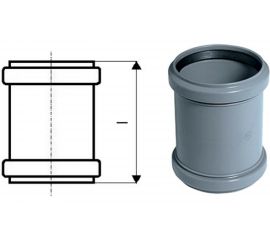Муфта надвижная двухраструбная 32 HTU Ostendorf 110500 