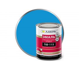 Эмаль Лакра ПФ-115 голубая, 1 кг 90000653880 