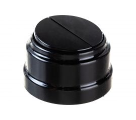 2-клавишный выключатель Bylectrica А56-2212 6А открытой установки, серия РЕТРО, черный, А56-2212 черный 