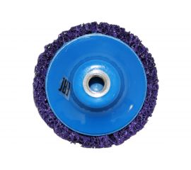 Круг для снятия ржавчины на резьбе фиолетовый (100 мм; M14) Русский Мастер РМ-90498 