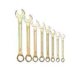 Набор комбинированных ключей REXANT 8-19 мм, 8 шт желтый цинк 12-5842-2 