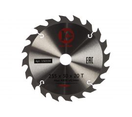 Диск пильный по дереву (235x30 мм; 20z) Калибр 00000026638 