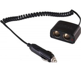 Разветвитель автоприкуривателя 2гн шнур спираль 1.5М REXANT 16-0223 