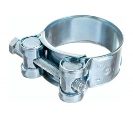 Силовой хомут Nord-Yada Д: 40-43 мм, Ш: 20 мм, Т: 0,8 мм, болт: М6х50, оцинкованная сталь 905990 