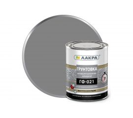 Грунт ЛАКРА ГФ-021 быстросохнущий, серый, 0.8 кг Лк-00012147 