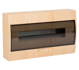 Щит EKF, распределительный, навесной, ЩРН-П-18, светлое дерево, IP41, PROxima, SQ pb40-n-18-light 