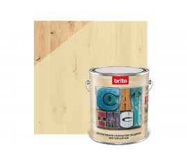 Декоративное покрытие по дереву BRITE FLEXX экстерьерное беленый дуб, ведро 2,7 кг 212454 