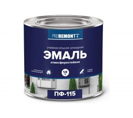 Эмаль PROREMONTT ПФ-115 белая, матовая, 1.9 кг Лк-00009797 