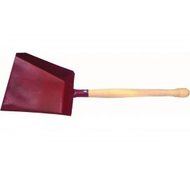 Хозяйственный совок РемоКолор металлический, деревянная ручка, 25 см 61-1-011 