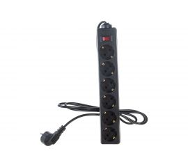 Сетевой фильтр ExeGate SP-6-1.8B 6 евро с заземлением, 1.8м, выключатель с подсветкой, черный 119391 