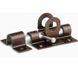 Накладной засов с проушинами Делга (медь; с круглым ригелем) Д1004 