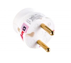 Вилка Legrand 2К 16А белая 50183 