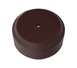 Монтажная коробка Bylectrica КМ-450 открытой установки, без сальников, диаметр 80 мм, серия РЕТРО, шоколад, 