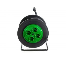 Катушка для силового удлинителя ЭРА RP-4e пластиковая, 4 розетки с заземлением Б0055422 