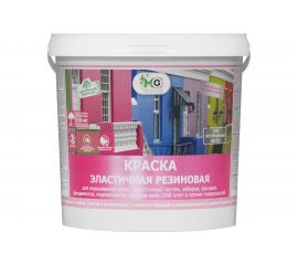 Краска резиновая эластичная MasterGood вишня-красное вино, RAL 3005, 7 кг MG-КраскаРезин-7.виш 