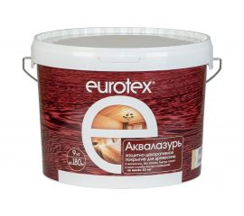 Защитно-декоративное покрытие для древесины Eurotex ваниль 9 кг 1/2 48785 
