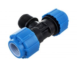 Тройник с наружной резьбой ПОЛИТЭК 25х1х25 51250125 