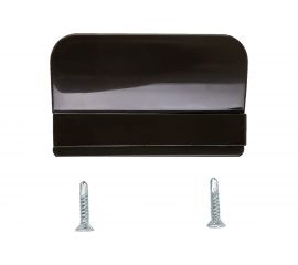 Балконная ручка Агат пластик, с саморезами с буром, коричневая 4005.05 