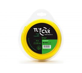 Леска для триммера Star, Standart, 2.0 мм, 15 м TUSCAR 10121320-15-1 