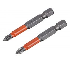 Набор бит ПРОФИ (2 шт; PH1; 50 мм, сталь S2) ЕРМАК 601-051 