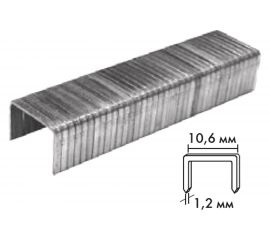 Скобы прямоугольные Тип 140 (1000 шт; 10 мм) Biber 85823 тов-075412 