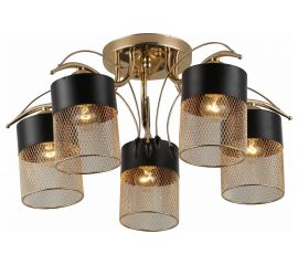 Люстра Rivoli 9068305 Hulda P5 золото/черный 5хE27 60W 45 Б0047525 