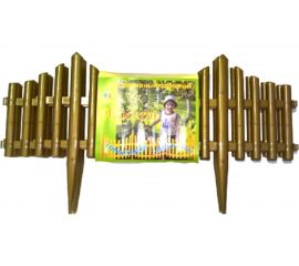 Декоративный заборчик Дачная мозаика Модерн золотой, штакетник 13232 