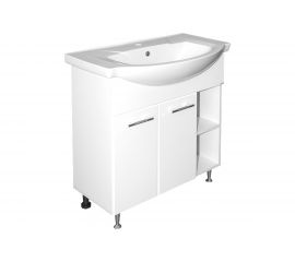 Тумба для ванной комнаты под умывальник Элеганс 75 Mixline АНРИ-75 ПВХ 536048 